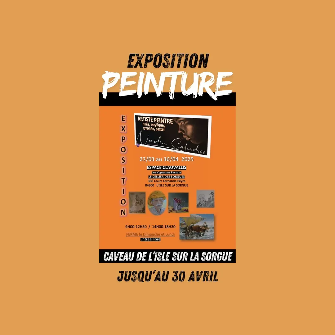 Exposition  au caveau de l'Isle sur la Sorgue
